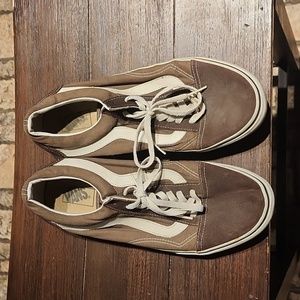 Vans Brown and White Men's Shoes